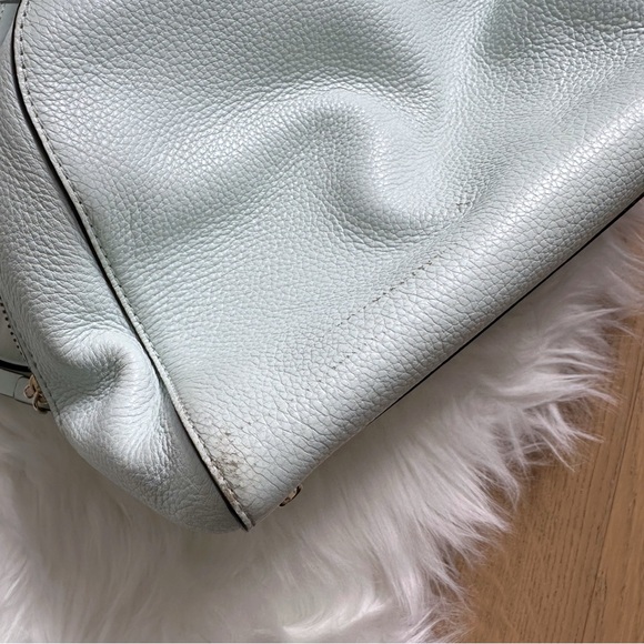 Kate Spade Bailey Atwood Place Bowling Bag Satchel in Island Waters Blue - Picture 6 of 14